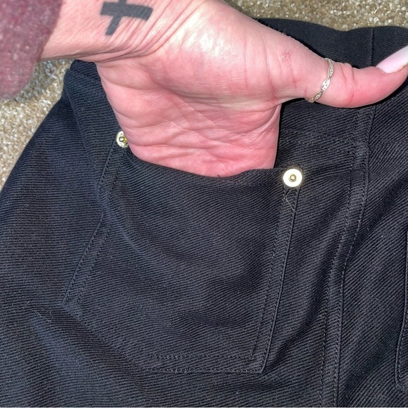 Michael Kors pants jeggings pull on black stretch skinny elastic waist jean like - Picture 9 of 11